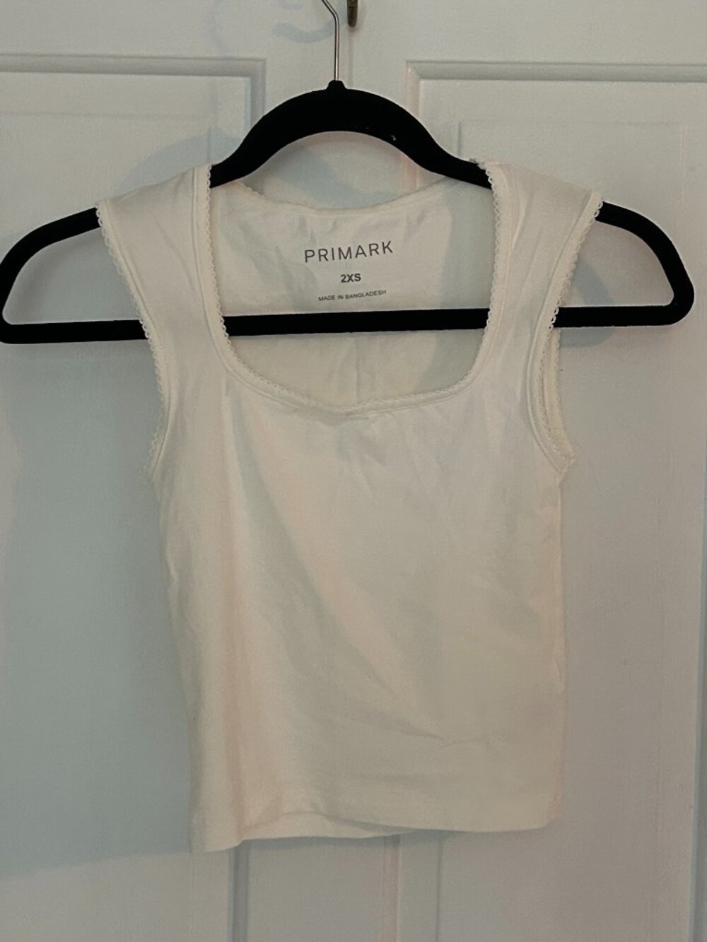 Primark Lace Trip Square Neck Tank Top